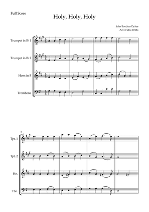 Holy, Holy, Holy (Traditional Christian Song) for Brass Quartet
