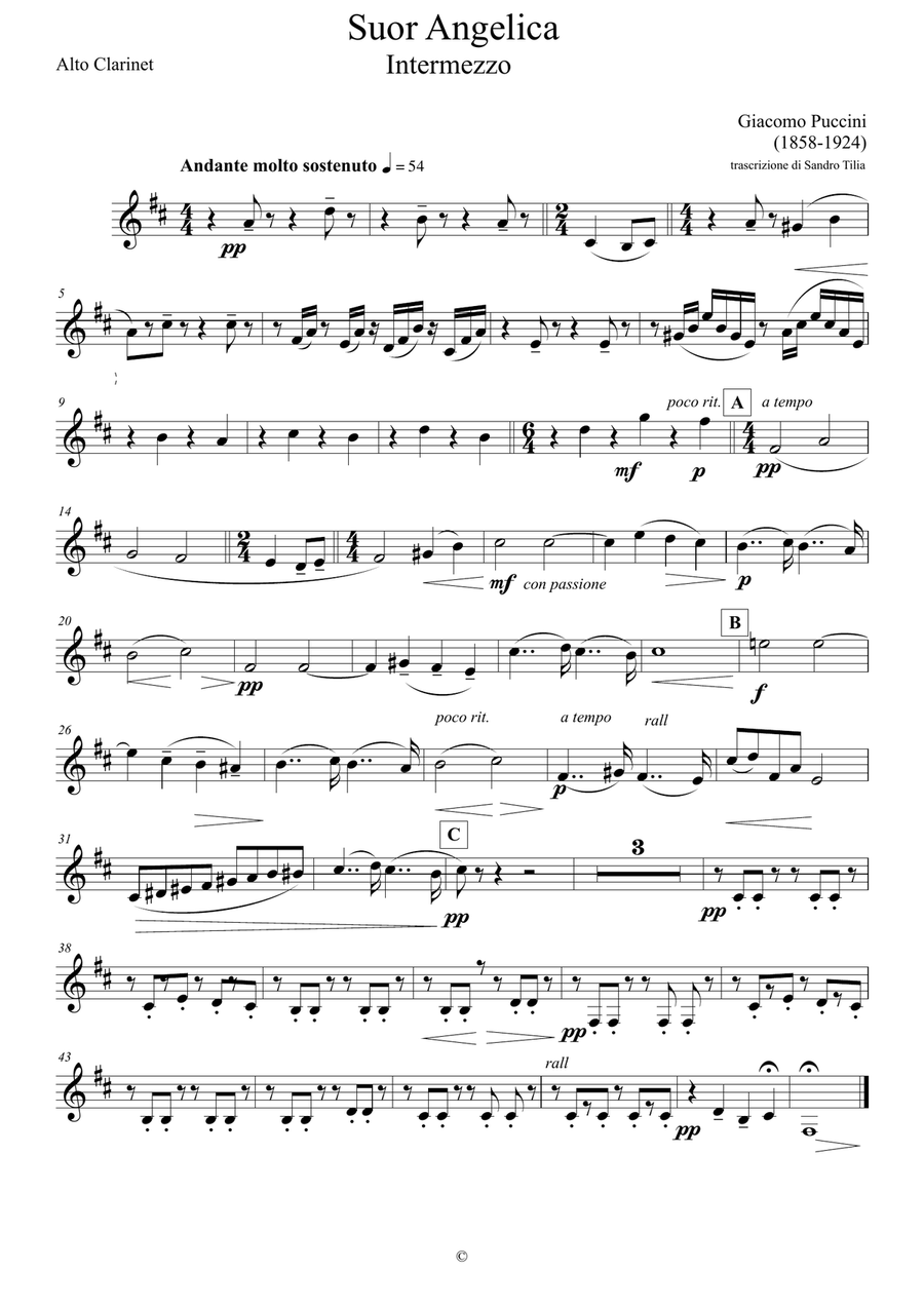 Suor Angelica - Intermezzo Concert Band scores gallery preview page 1