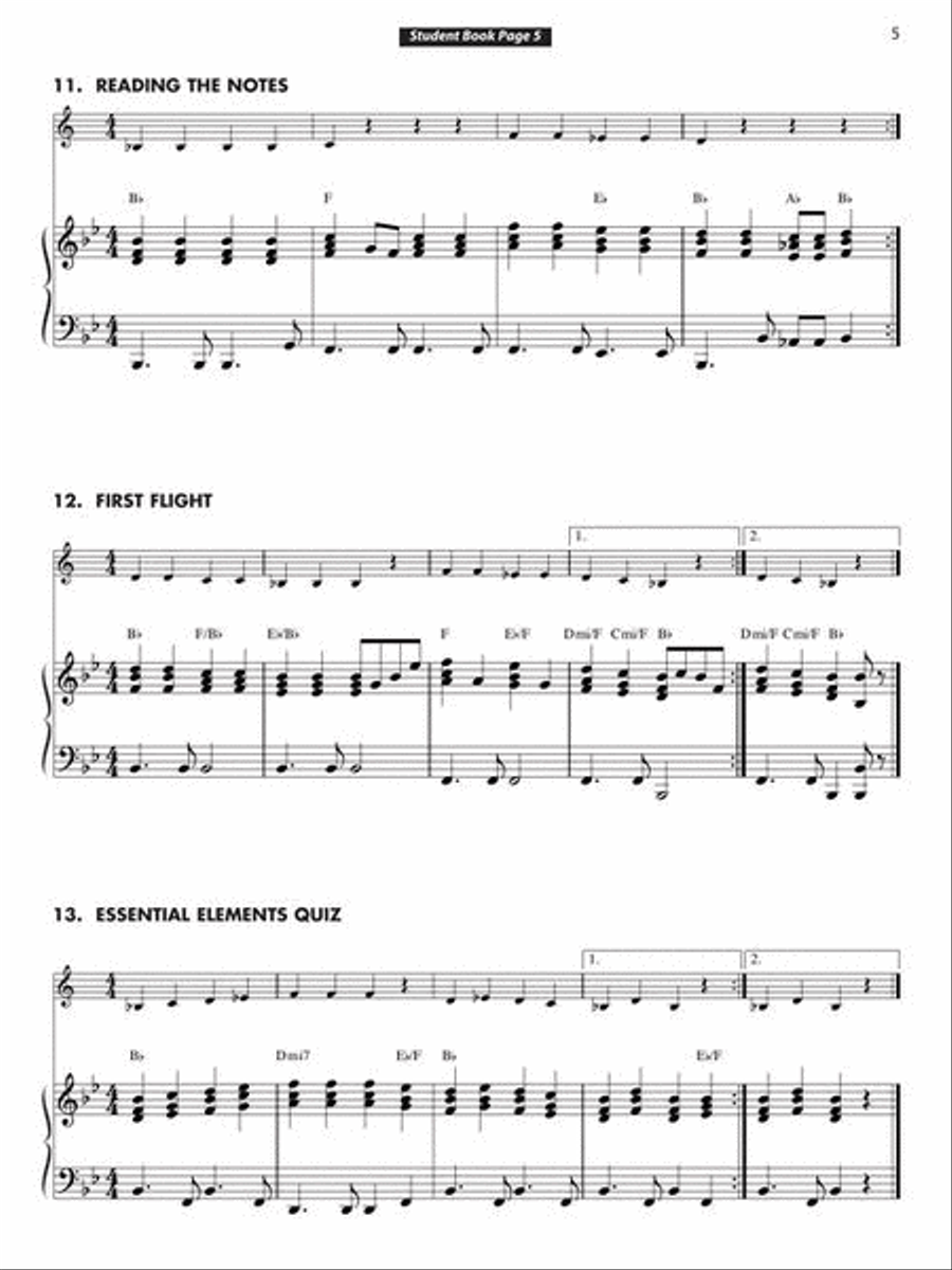 Essential Elements for Band – Book 1 Concert Band Methods scores gallery preview page 6