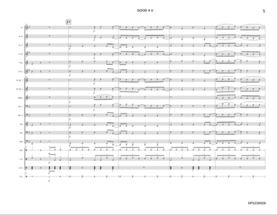 Good 4 U Good 4 U Marching Band scores gallery preview page 5
