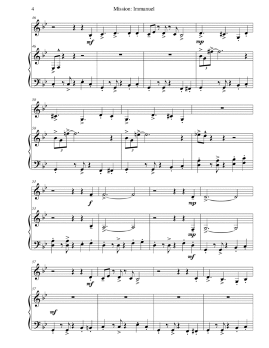 Mission: Impossible Theme Piano scores gallery preview page 6