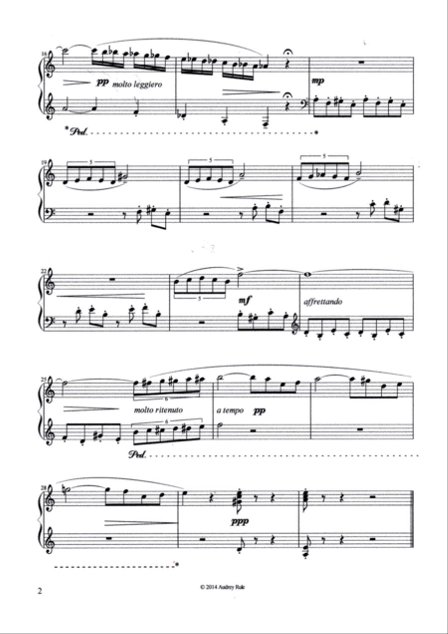 Along Came a Spider Piano Solo scores gallery preview page 2