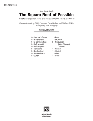 Book cover for The Square Root of Possible: Score