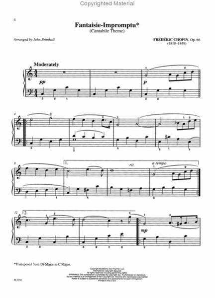 Chopin Made Easy For Piano Solo
