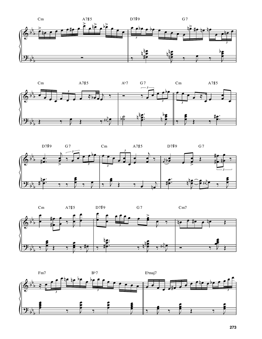Softly As In A Morning Sunrise Piano scores gallery preview page 6