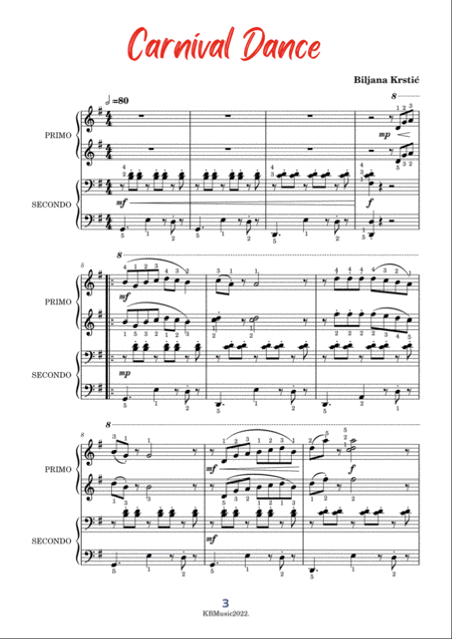 Carnival Dance Set of Parts scores gallery preview page 3