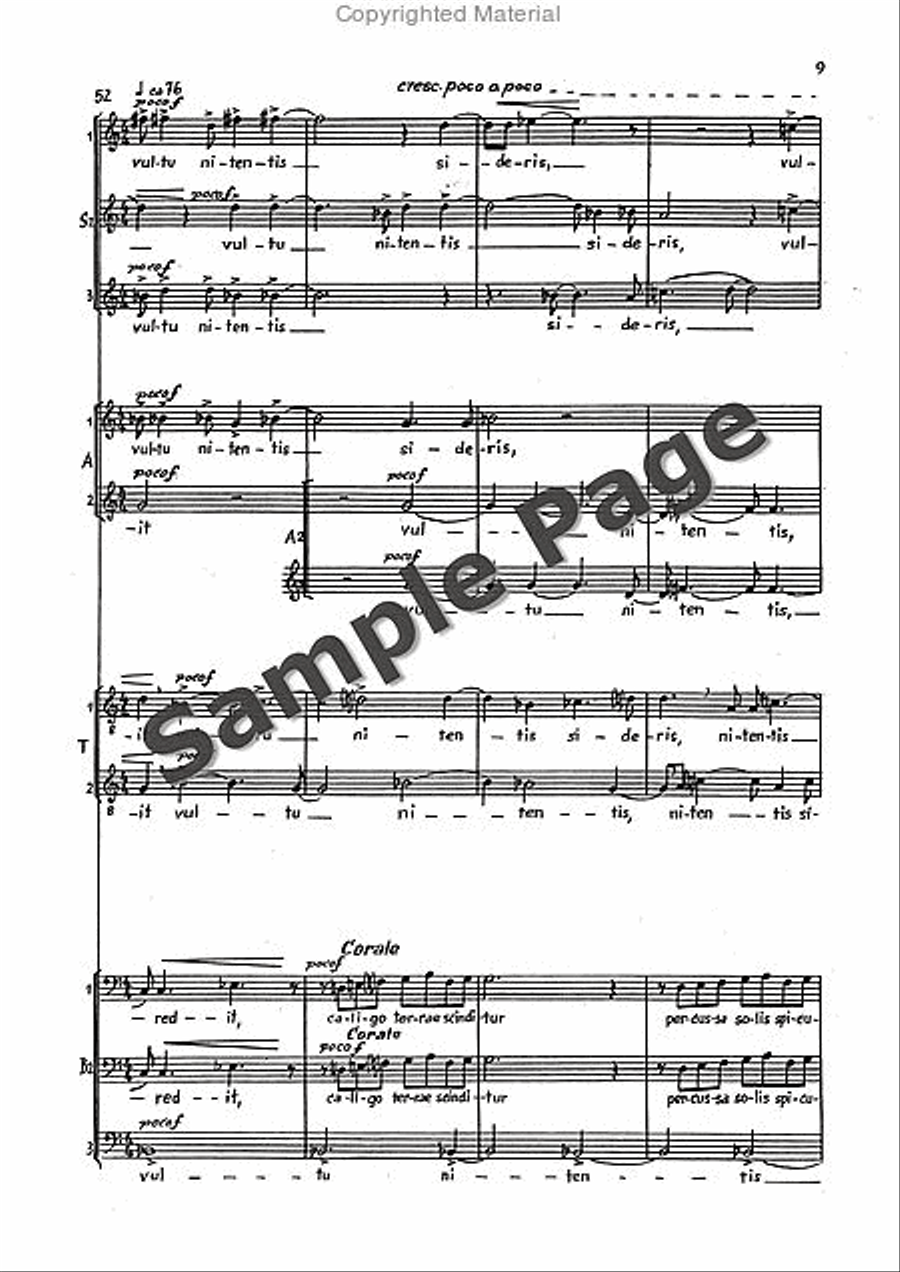 Nox Et Tenebrae Sssaaatttbbb Mixed Choir scores gallery preview page 10