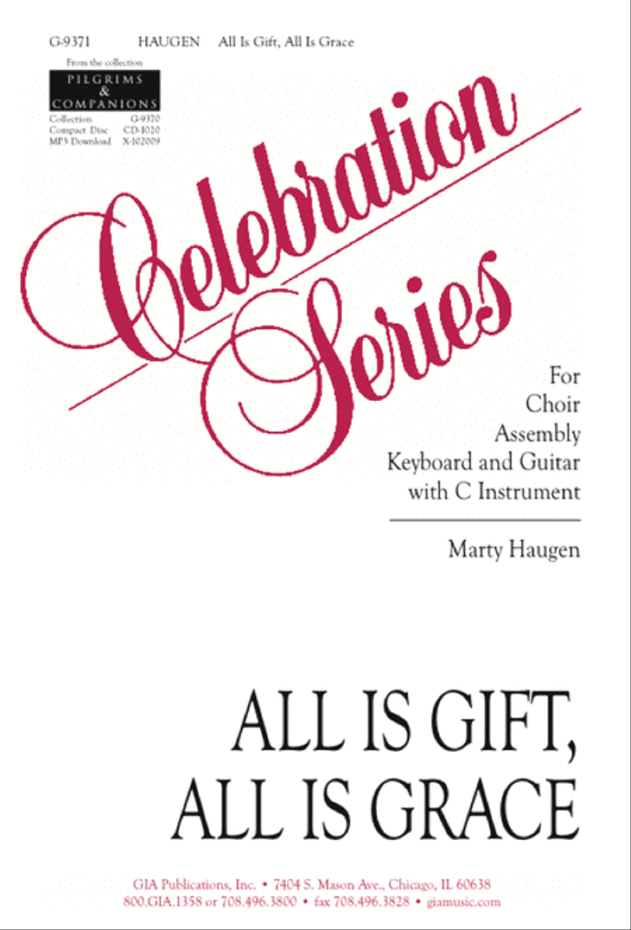 All Is Gift, All Is Grace 3-Part scores gallery preview page 1
