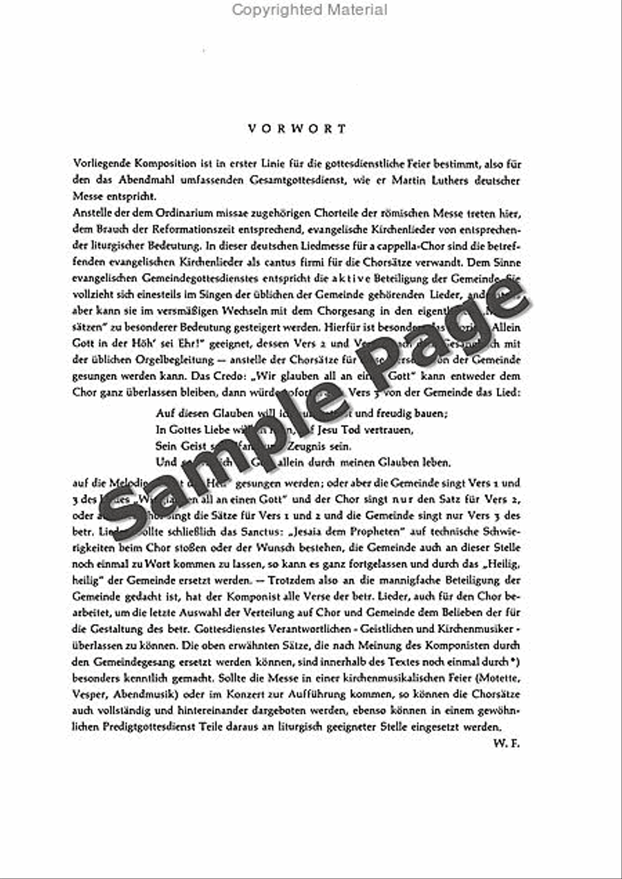 Liedmesse Choral Score SSATB scores gallery preview page 4