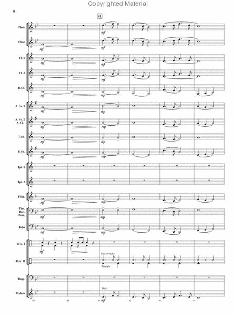 Fanfare for a New World Concert Band scores gallery preview page 8