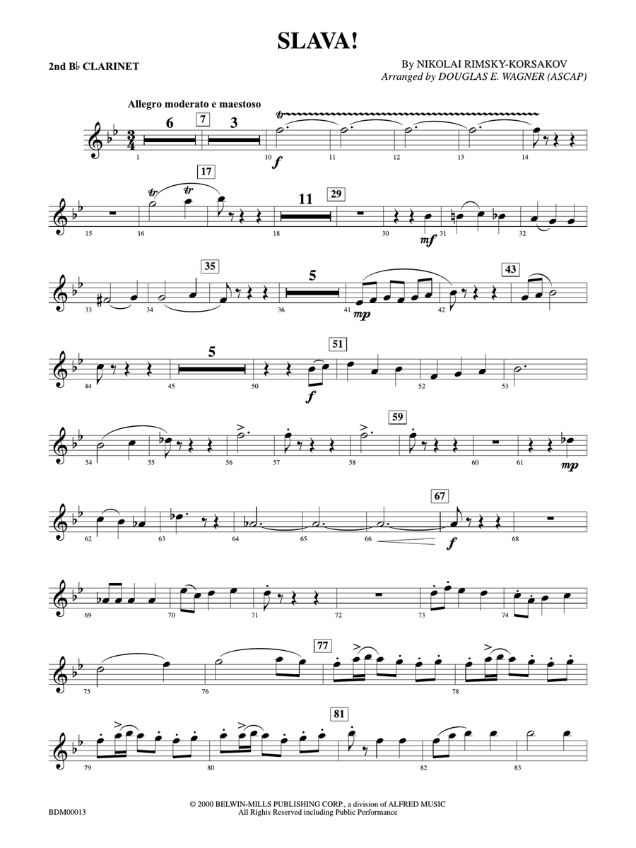 Slava: 2nd B-flat Clarinet