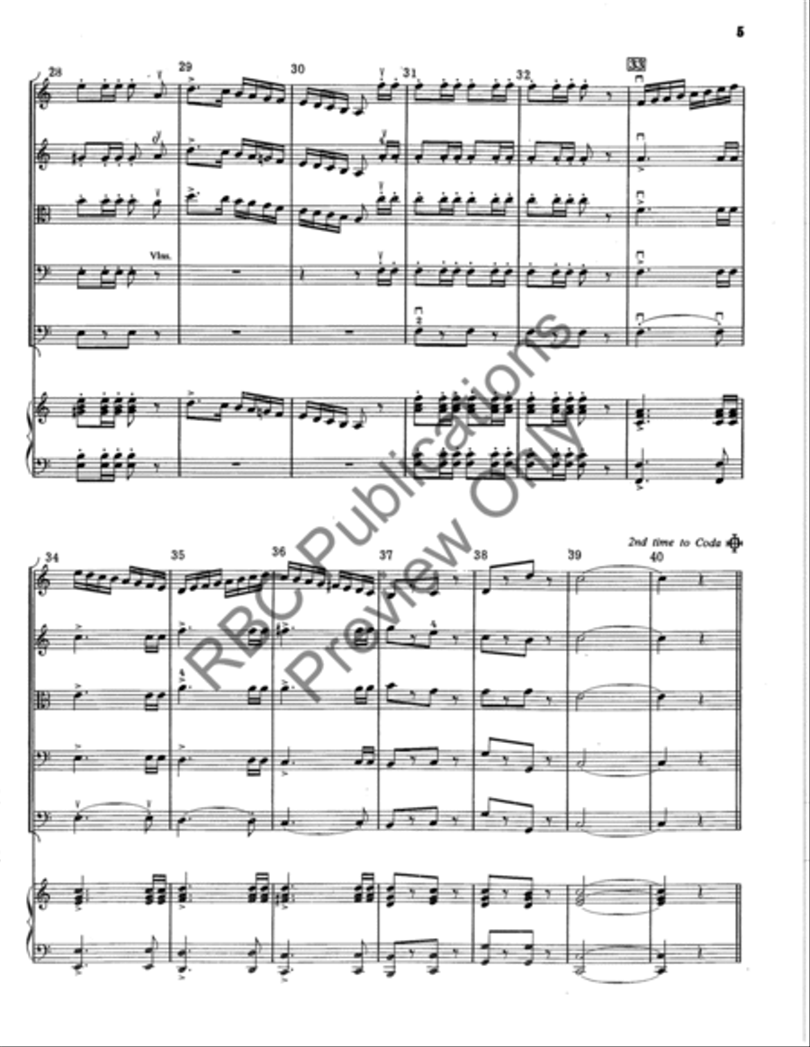 French Military March (Score) String Orchestra scores gallery preview page 6