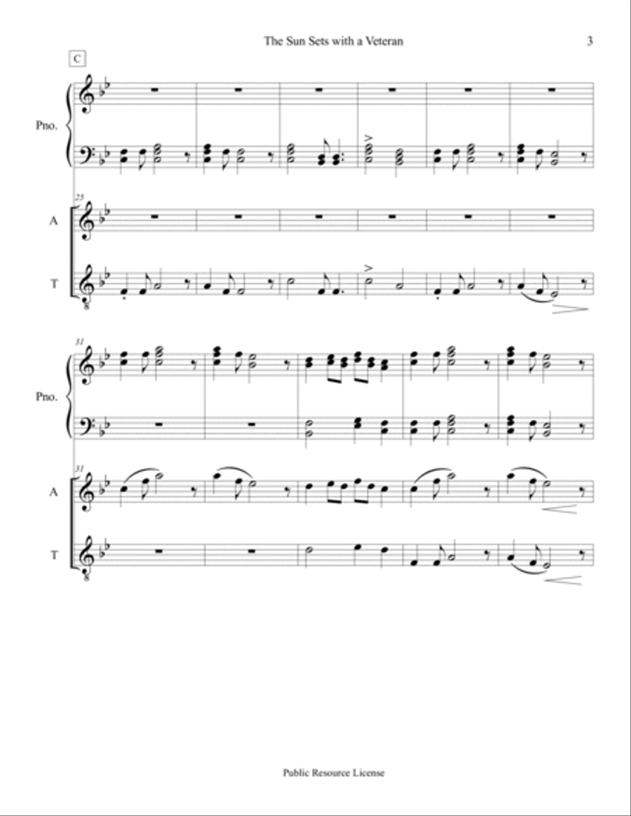 The Sunsets with a Veteran Brass Duet scores gallery preview page 3