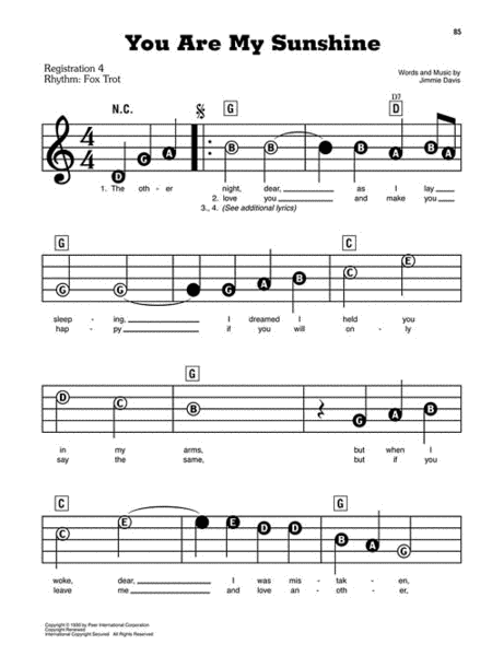 Puff The Magic Dragon sheet music for piano or keyboard (E-Z Play)
