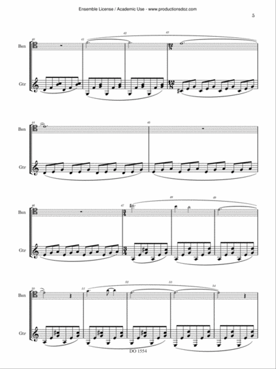 Five Duos for the Curious Bassoon scores gallery preview page 5