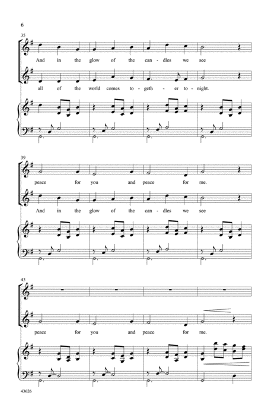 Candlelight Canon Choir scores gallery preview page 4