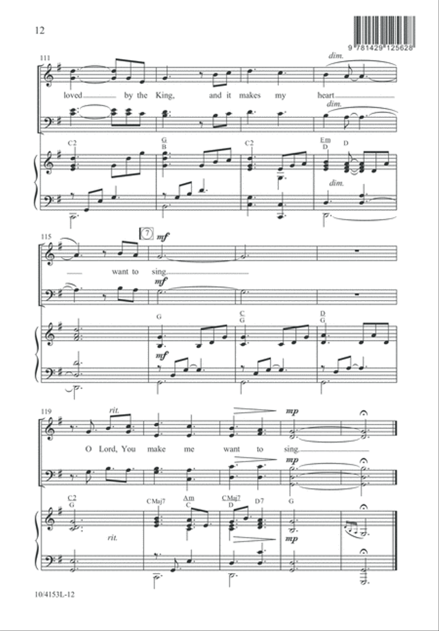 How Can I Keep from Singing? 4-Part scores gallery preview page 13