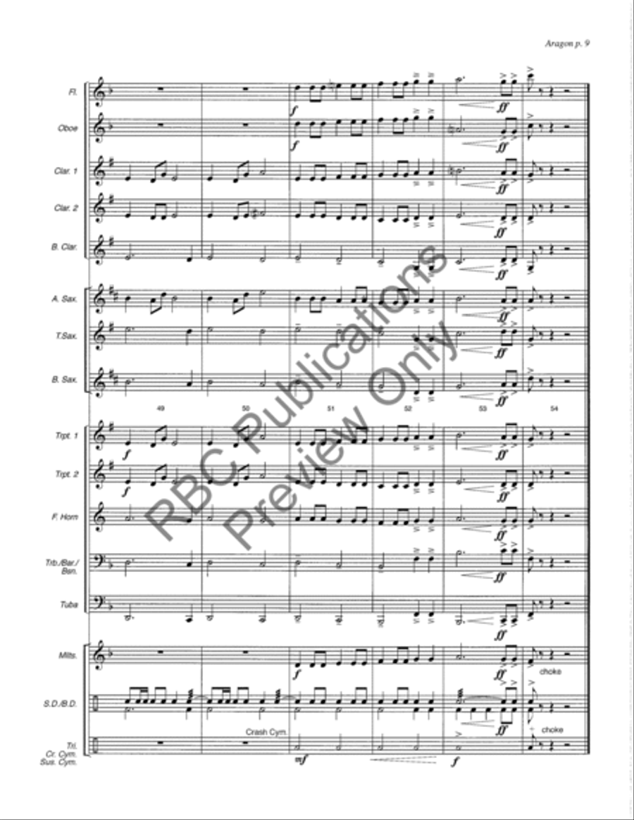 Aragon Aragon Concert Band scores gallery preview page 12