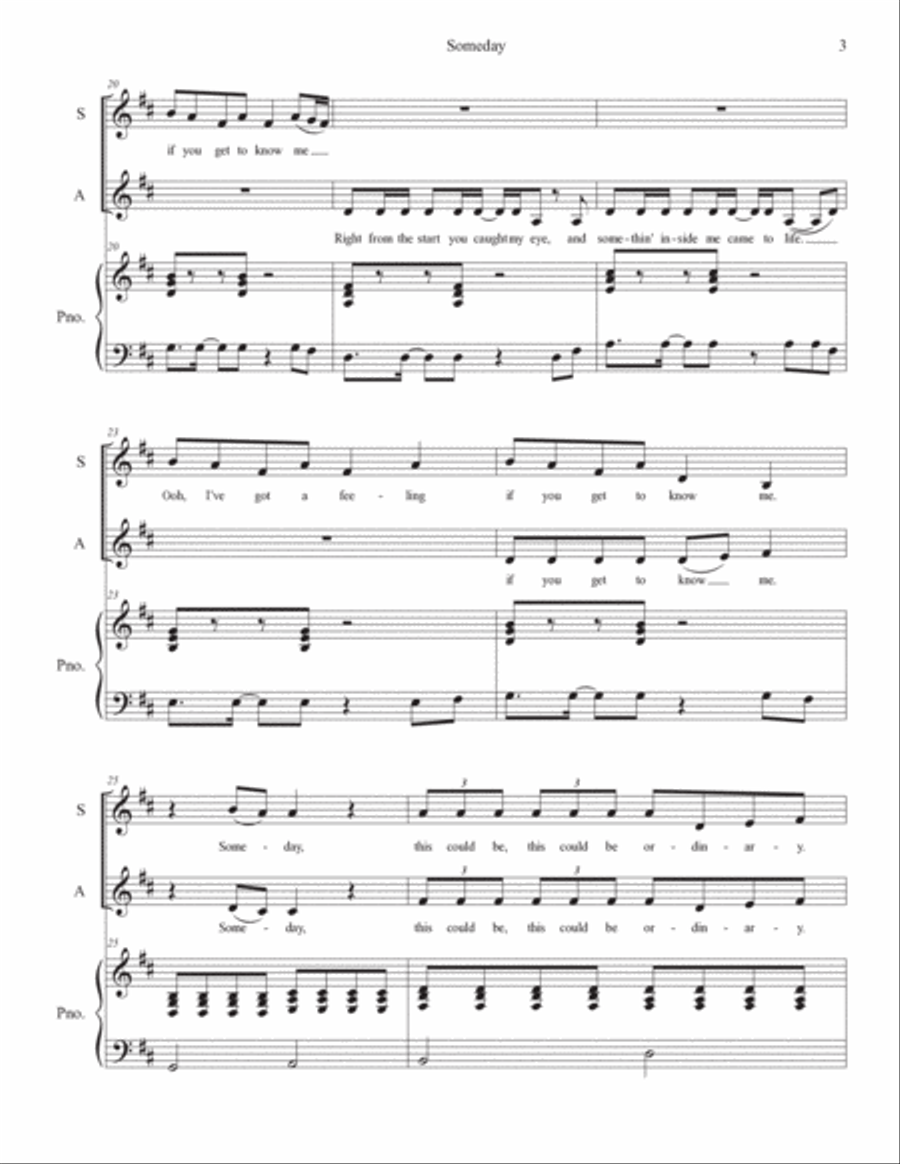 Someday Someday 2-Part scores gallery preview page 3