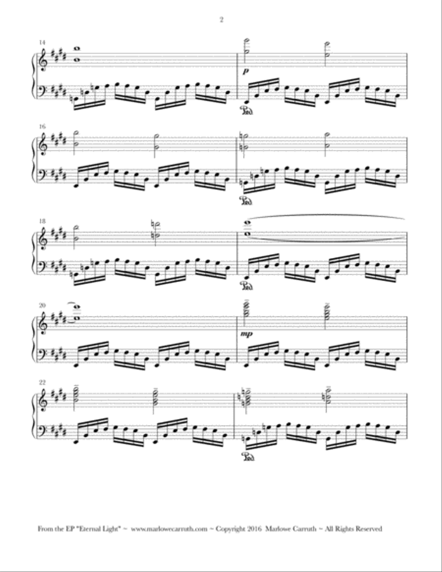Cosmos Piano Solo scores gallery preview page 2