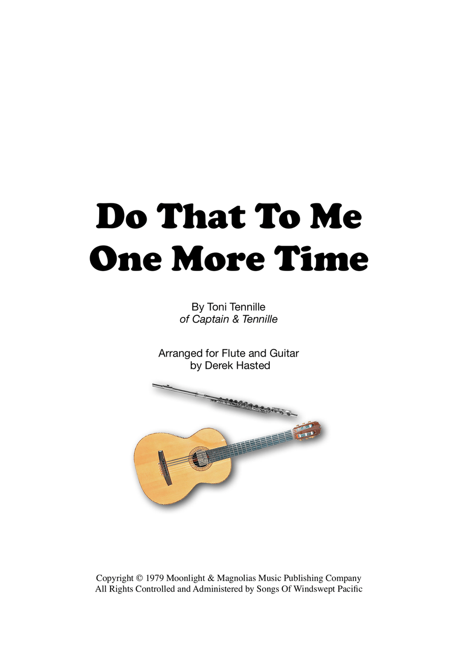 Do That To Me One More Time Flute scores gallery preview page 1