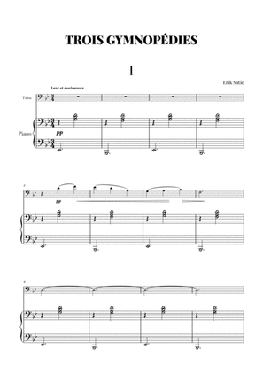 Book cover for Satie - 3 Gymnopédies (Tuba and Piano transcription)
