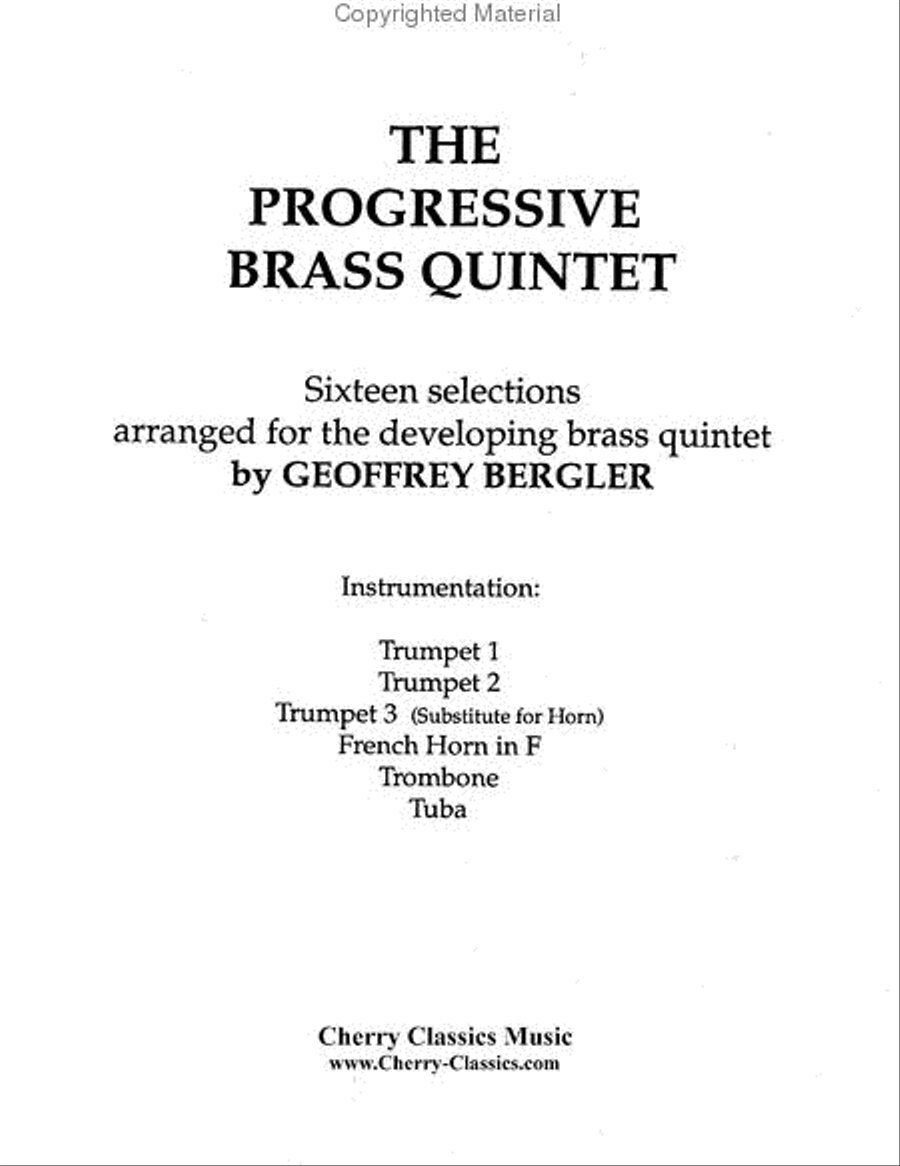 Progressive Brass Quintet Brass Quintet scores gallery preview page 2