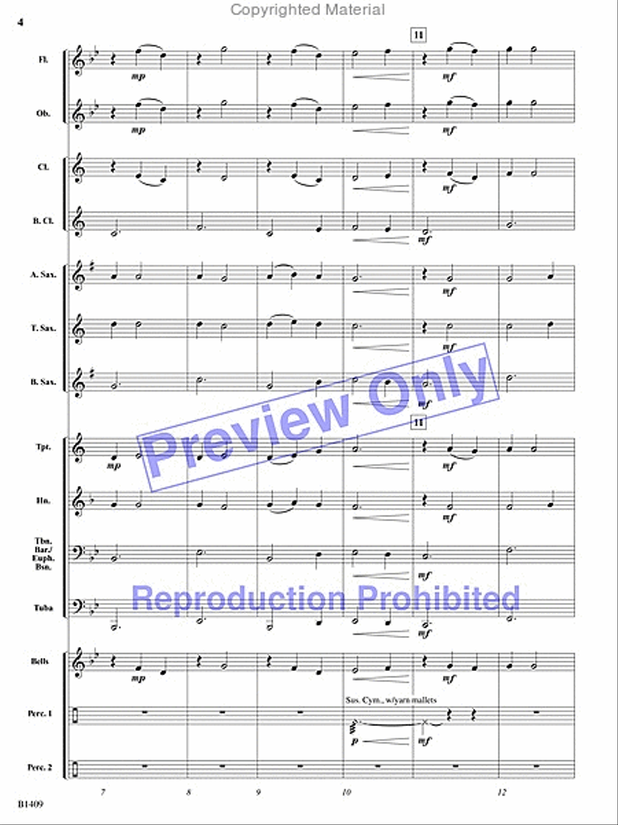 Gentle Winds Concert Band scores gallery preview page 3