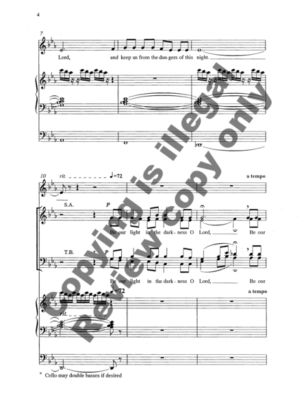 Bethesda Evensong: Be Our Light in the Darkness (Choral Score)