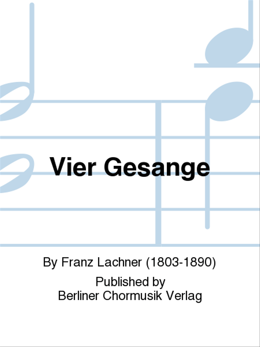 Vier Gesange 3-Part scores gallery preview page 1