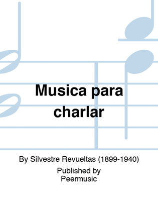 Book cover for Musica para charlar
