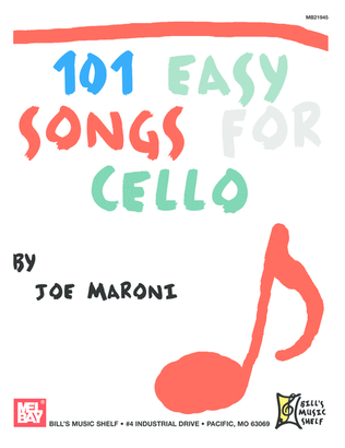 Book cover for 101 Easy Songs for Cello