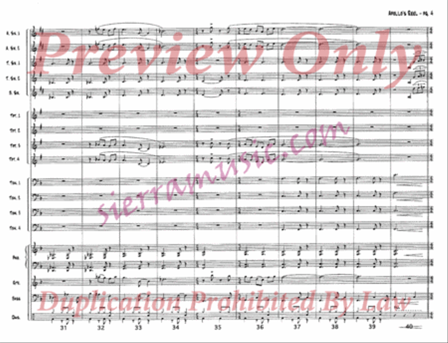 Apollo's Reel Jazz Ensemble scores gallery preview page 5