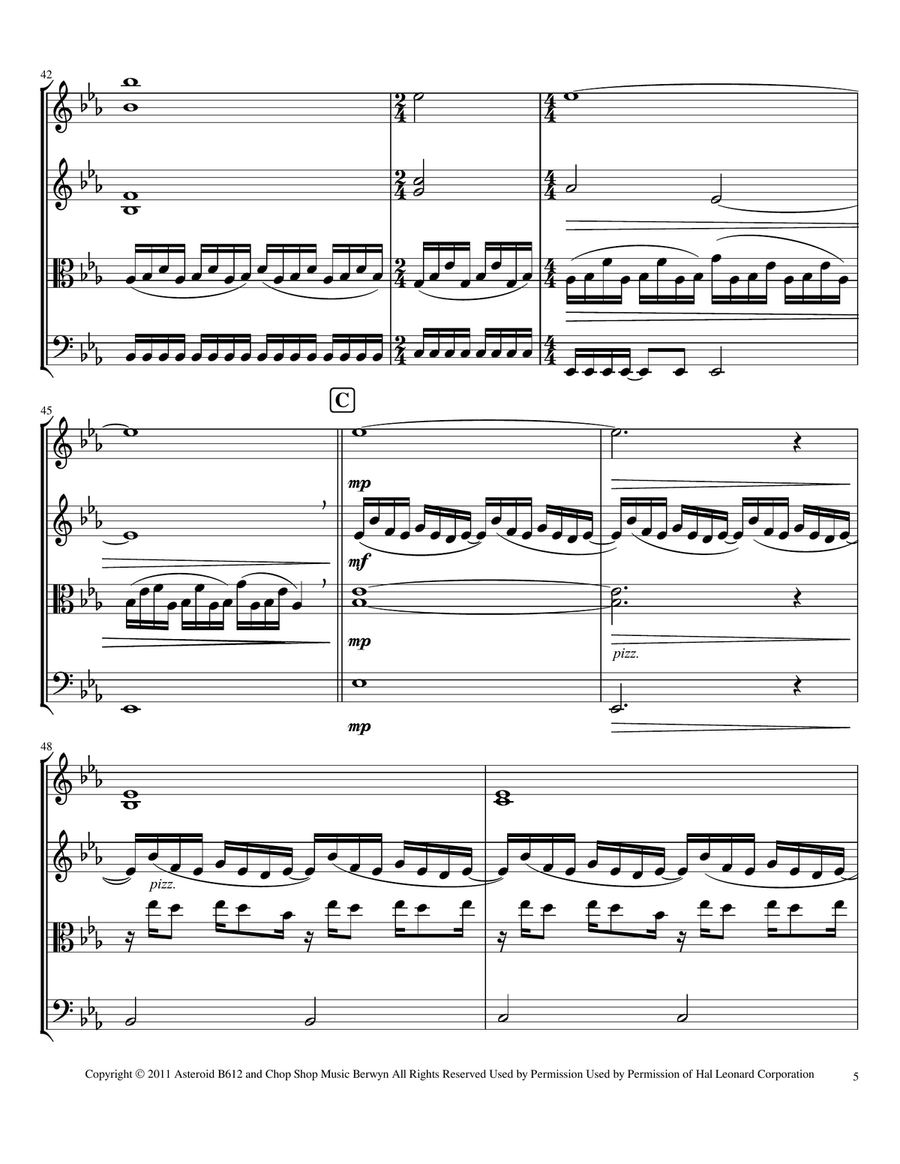 Turning Page String Quartet scores gallery preview page 5