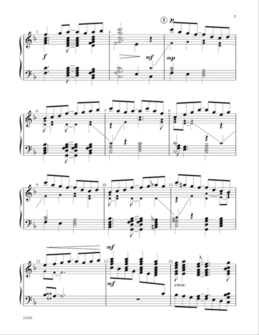 How Can I Keep from Singing Handbell Choir scores gallery preview page 3