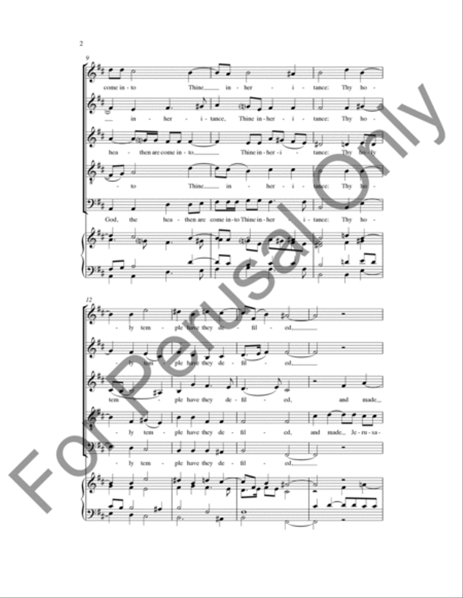 O Lord God O Lord God A Cappella scores gallery preview page 3