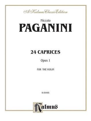 Book cover for Twenty-four Caprices, Op. 1