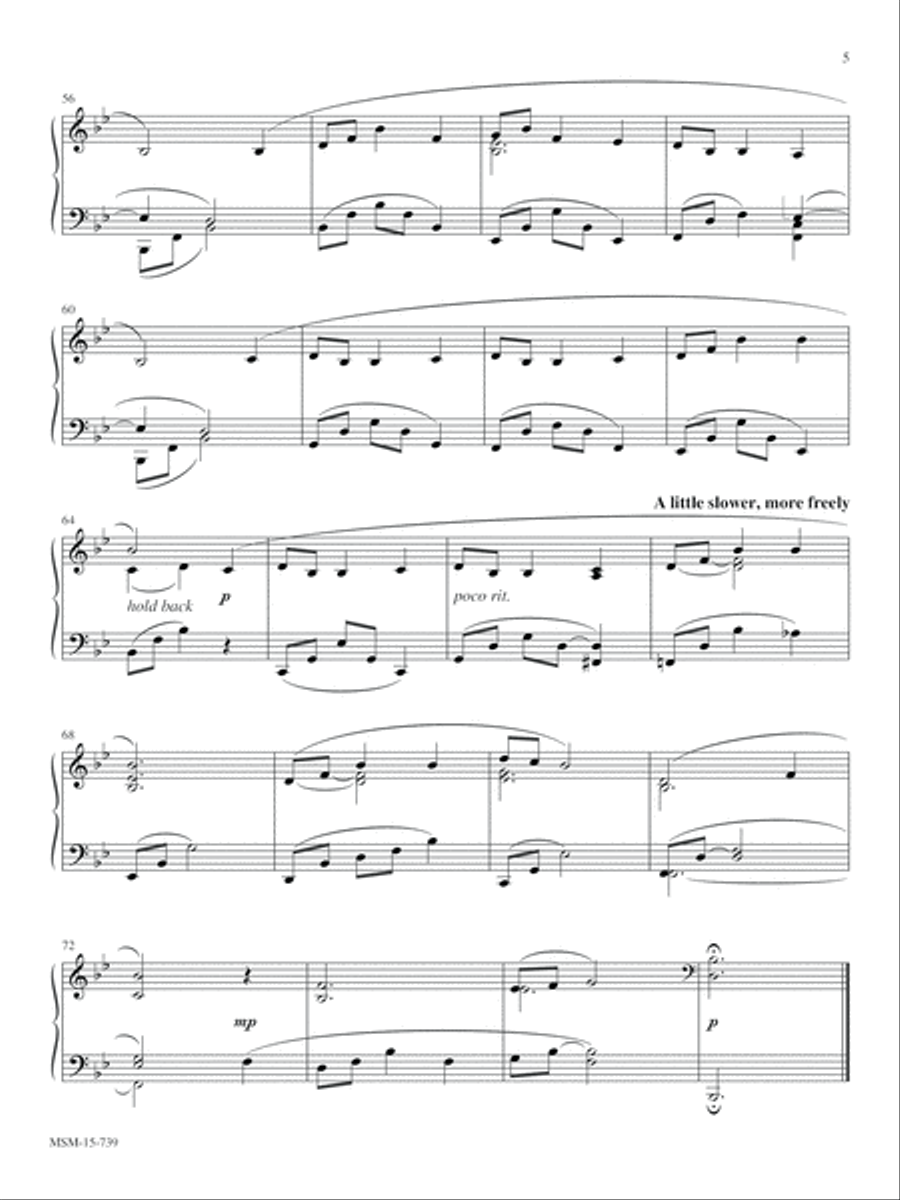 Morning Has Broken Piano Solo scores gallery preview page 5