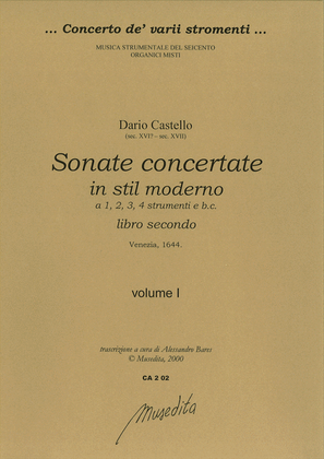 Book cover for Sonate concertate in stil moderno (libro secondo)(Venezia, 1644)