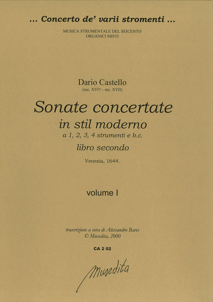 Sonate concertate in stil moderno (libro secondo)(Venezia, 1644)