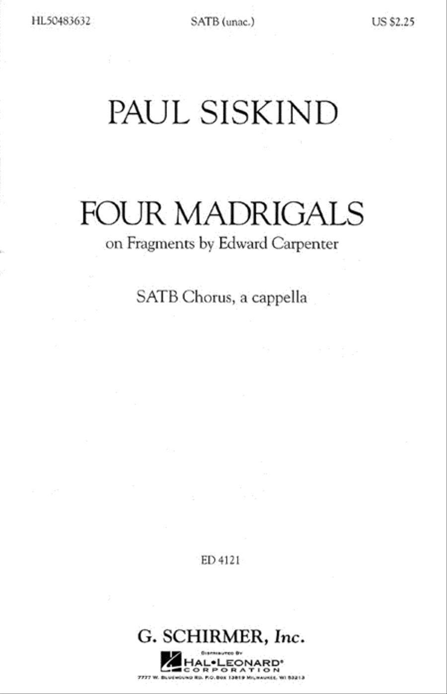 Four Madrigals