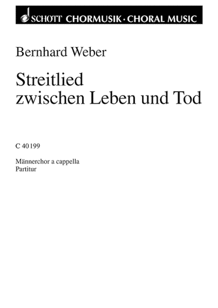 Weber B Streitlied Zw Leben Und Tod Ep