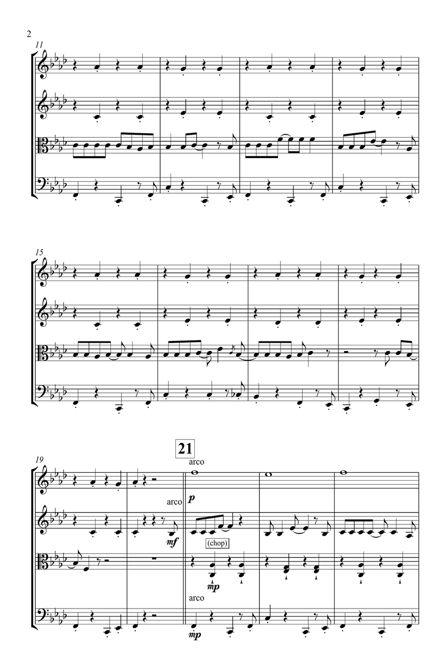 Lemon Tree String Quartet scores gallery preview page 2
