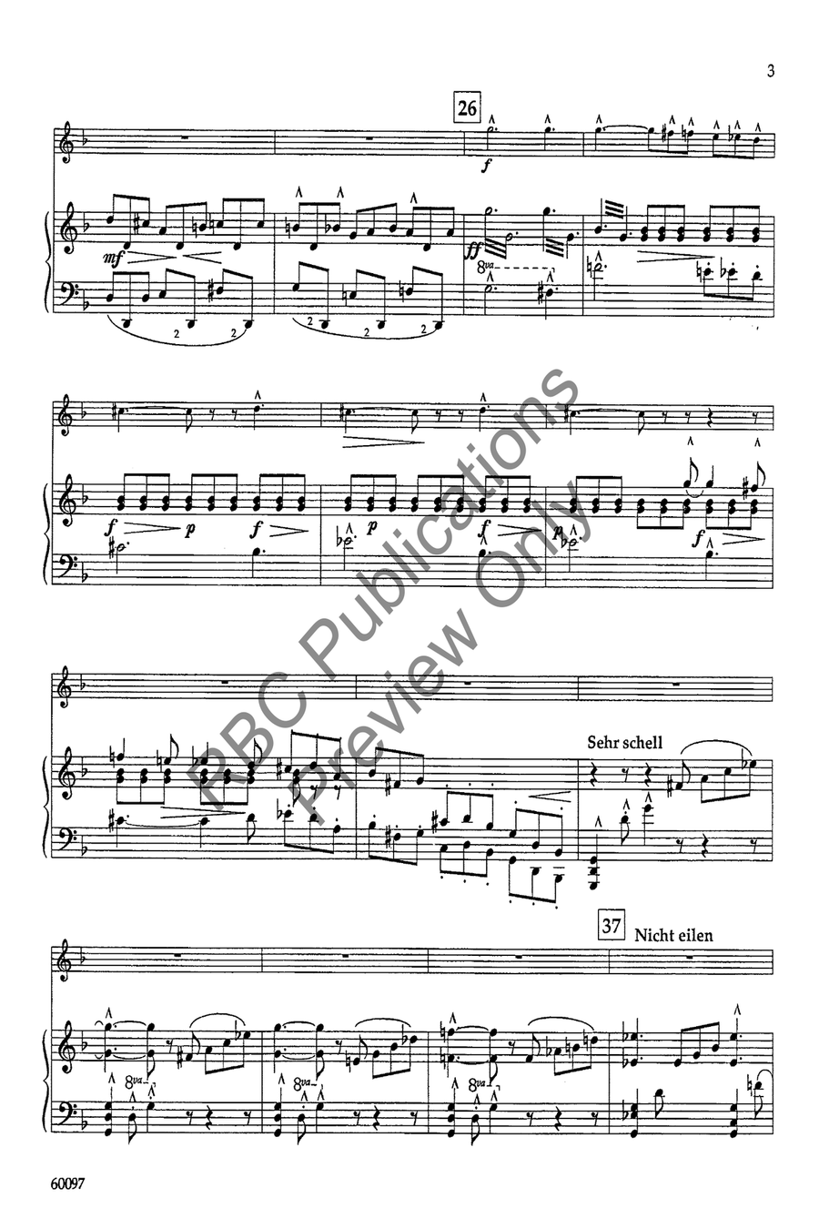 Songs Of A Wayfarer Mvts III and IV Set of Parts scores gallery preview page 6