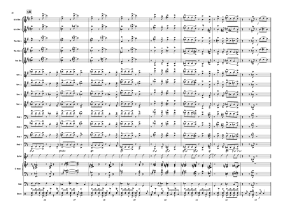 Sax Education Jazz Ensemble scores gallery preview page 21