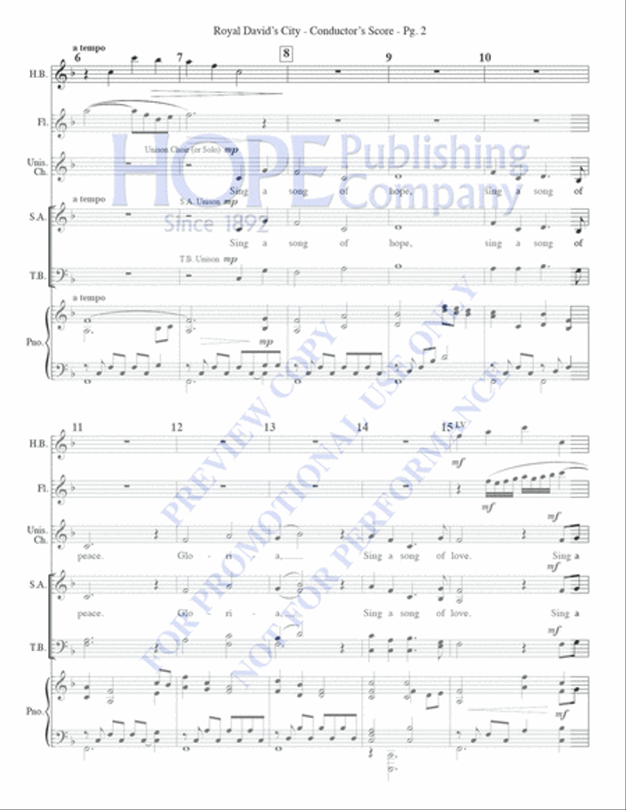 Royal David's City Royal David's City Unison Choir scores gallery preview page 3