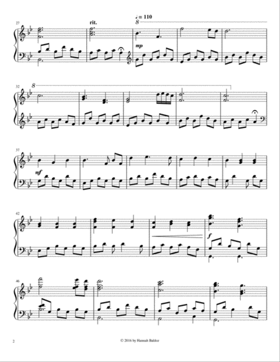 The Dawn Will Come - Hannah Baldoz Piano Solo scores gallery preview page 2