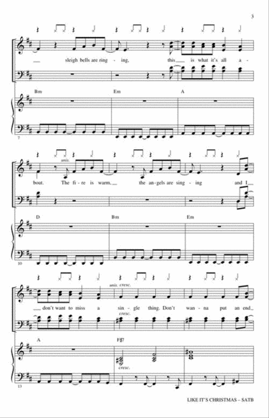 Like It's Christmas Like It's Christmas 4-Part scores gallery preview page 4