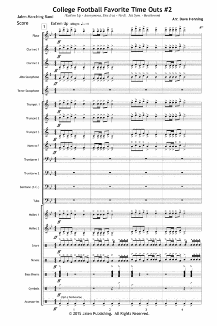 College Football Favorite Time Outs #2 Marching Band scores gallery preview page 2