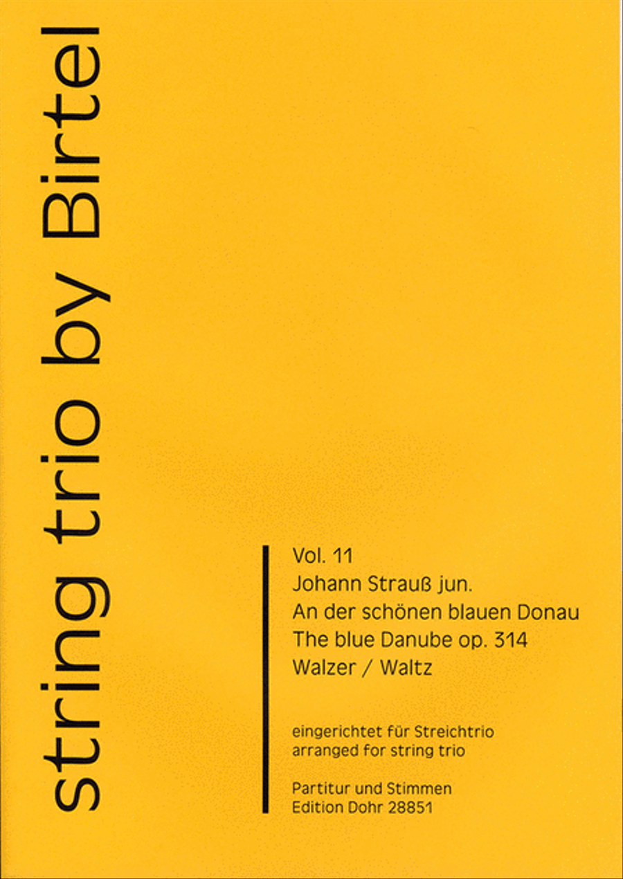 An der schönen blauen Donau op. 314 -Walzer- (für Streichtrio) String Trio scores gallery preview page 1